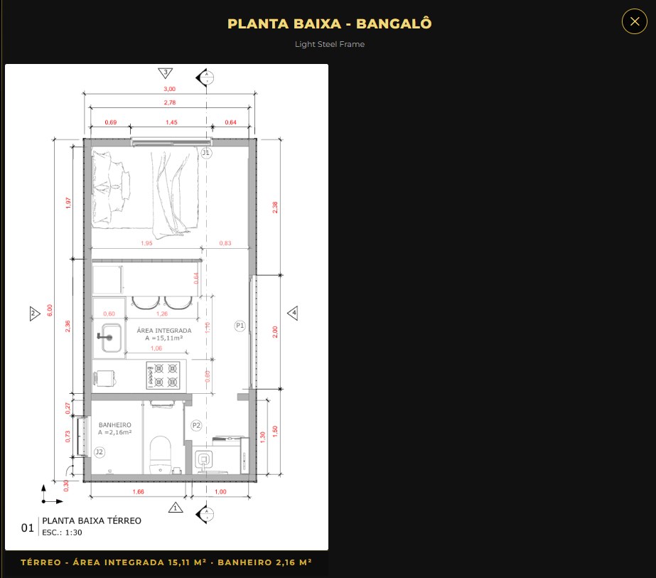 Planta baixa Bangalô