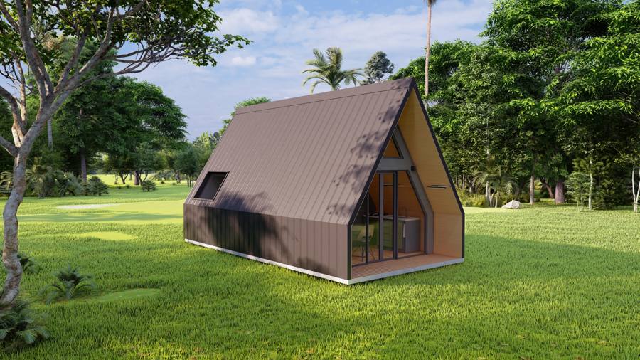 Mini Chalé 31,2 m² - fachada externa